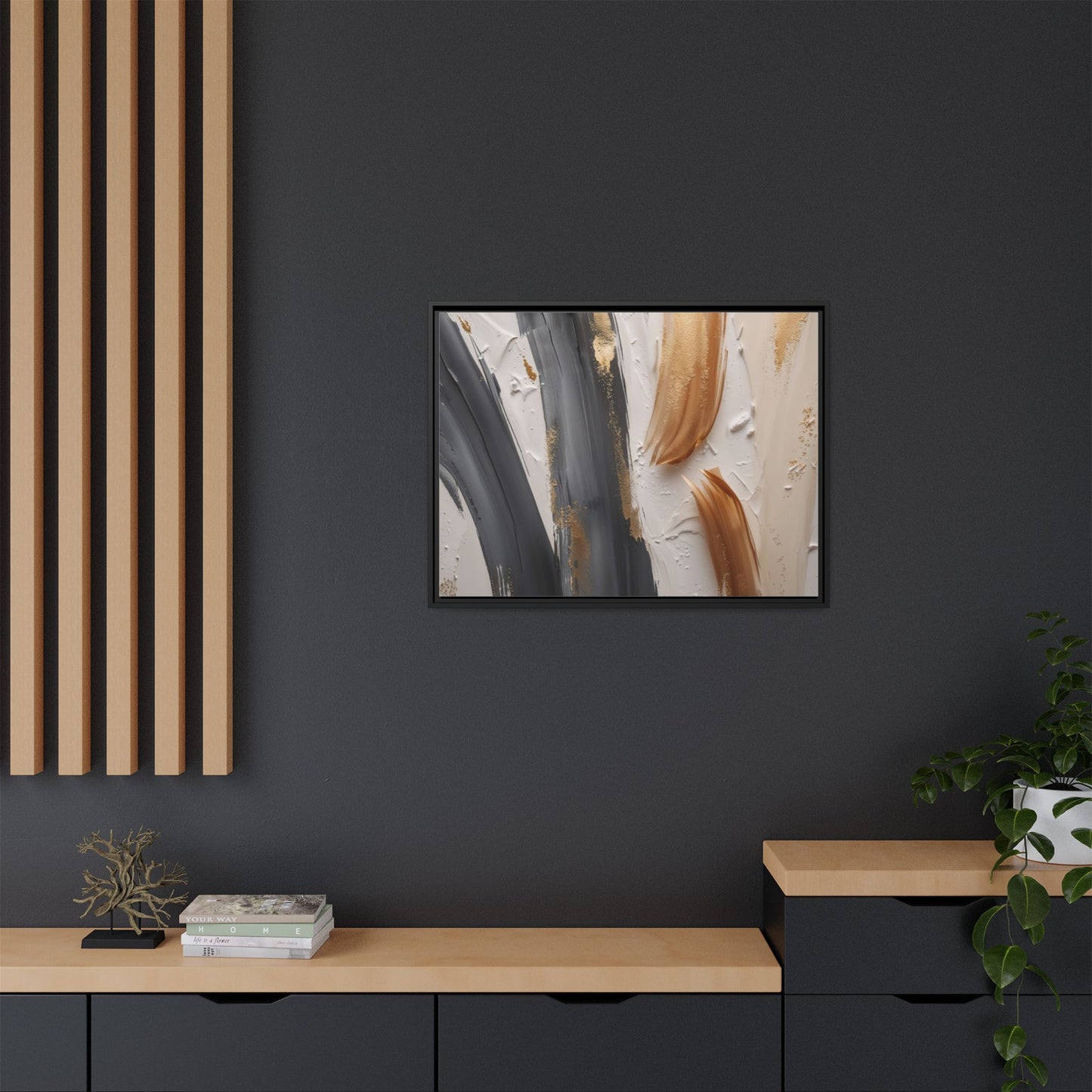 Matte Canvas, Framed (Multi-color)