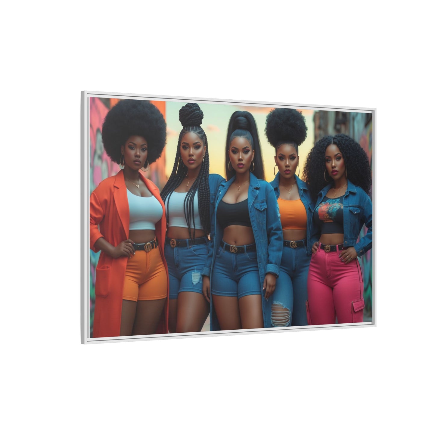 Matte Canvas, Framed (Multi-color)