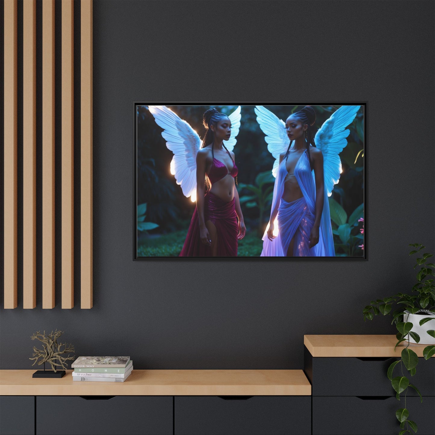 Matte Canvas, Framed (Multi-color)