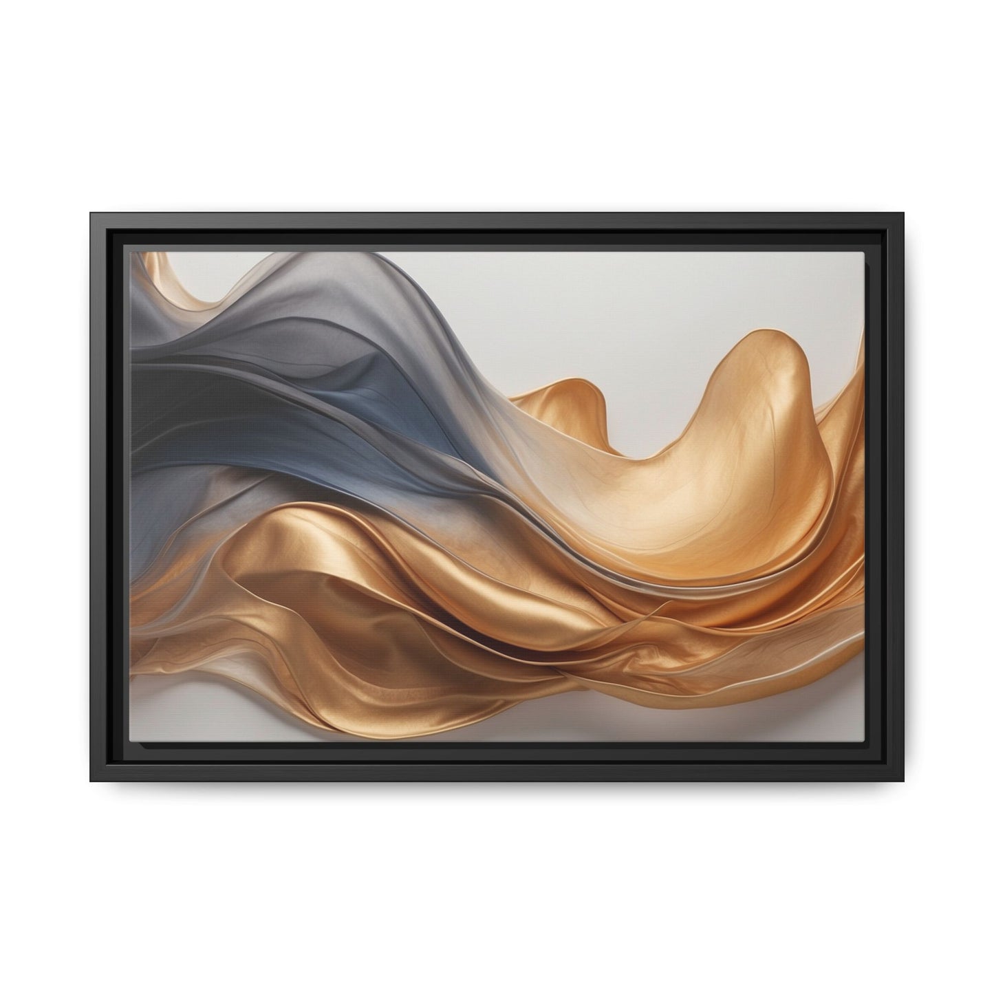 Abstract Matte Canvas Art Print - Framed Multi-color Wall Decor