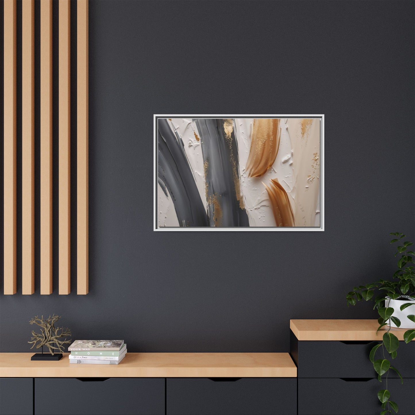 Matte Canvas, Framed (Multi-color)