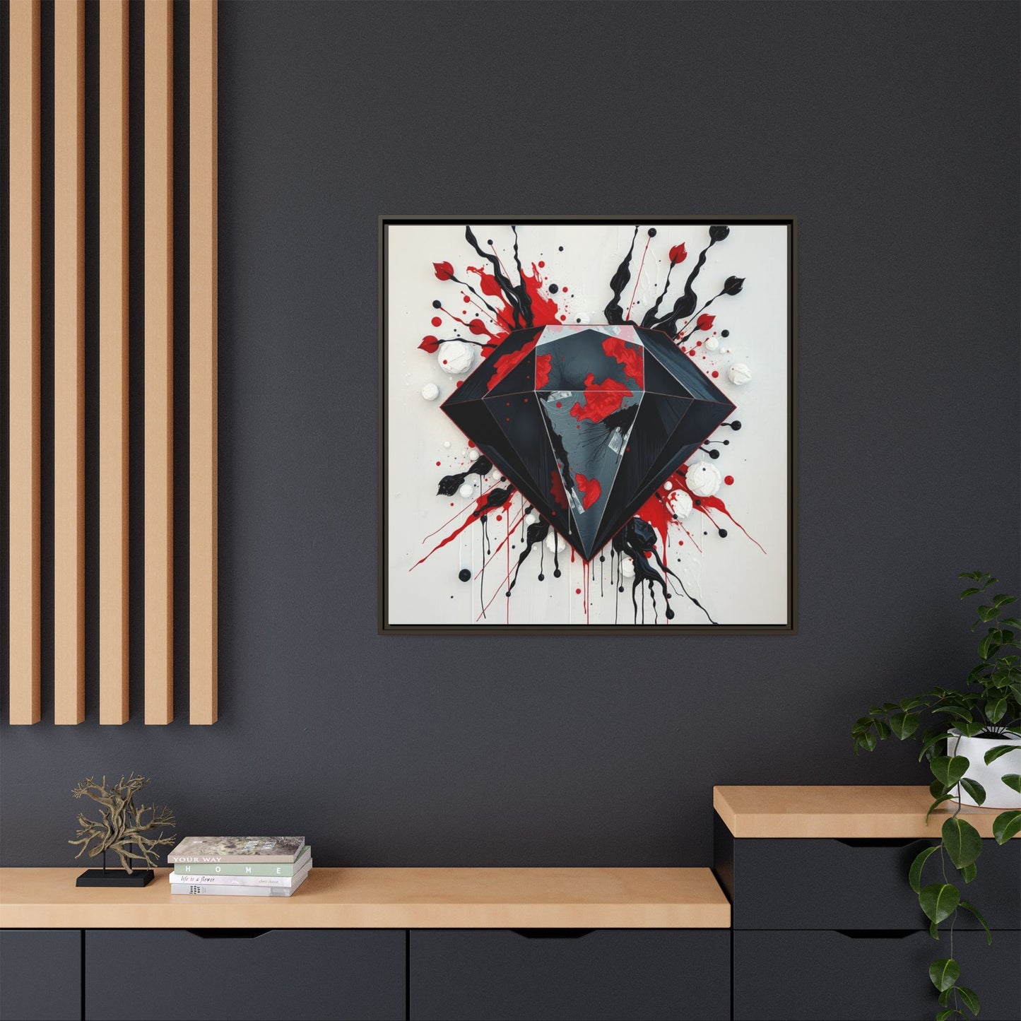 Matte Canvas, Framed (Multi-color)
