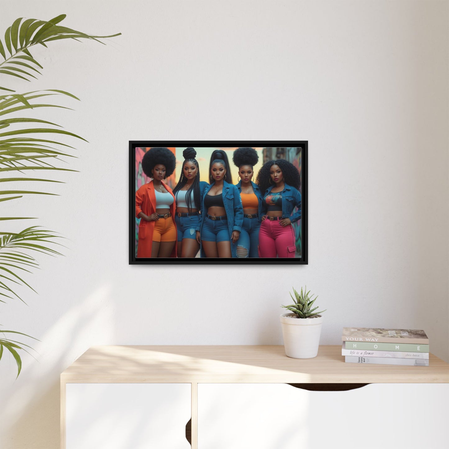 Matte Canvas, Framed (Multi-color)