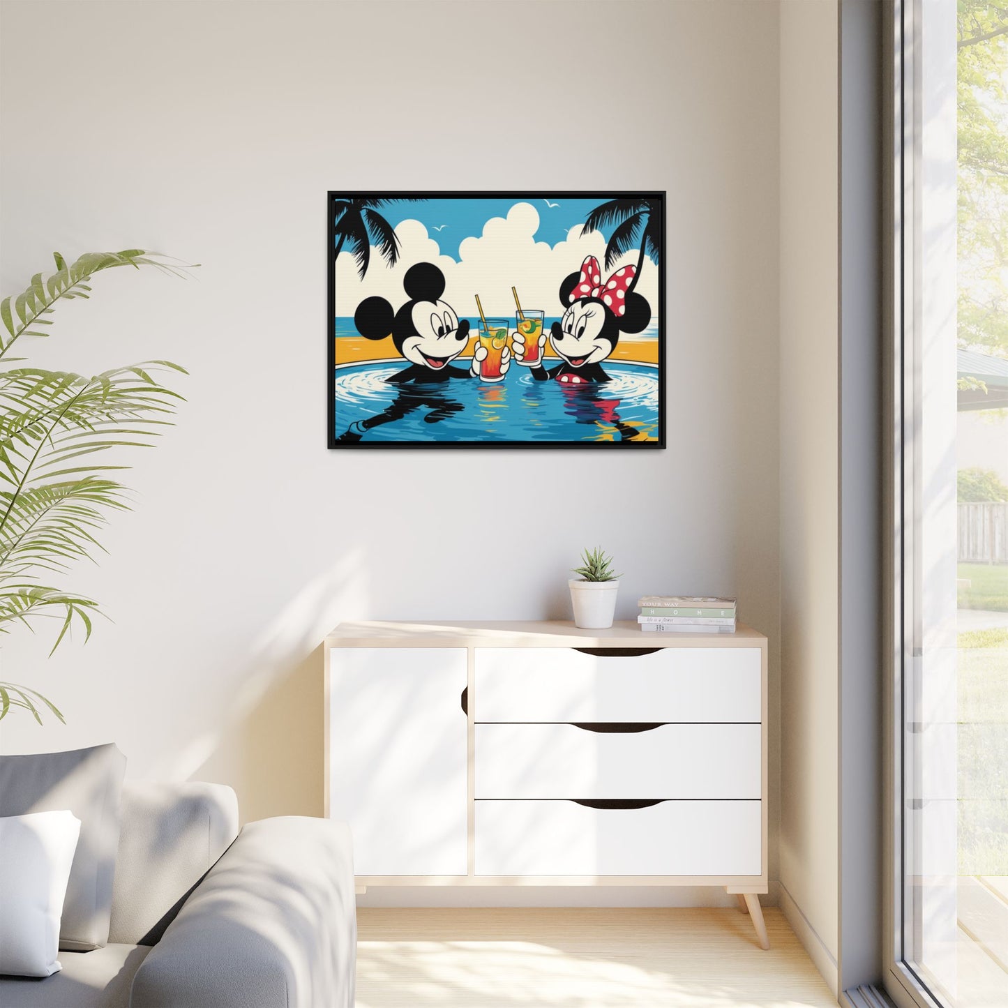 Matte Canvas, Framed (Multi-color)