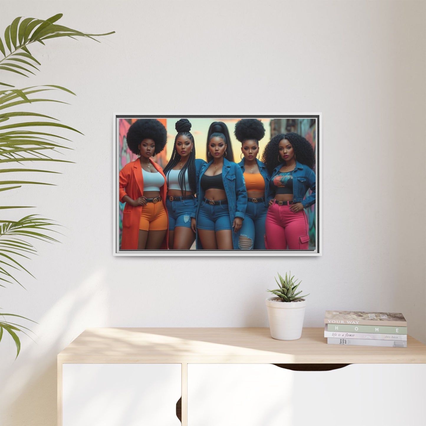 Matte Canvas, Framed (Multi-color)