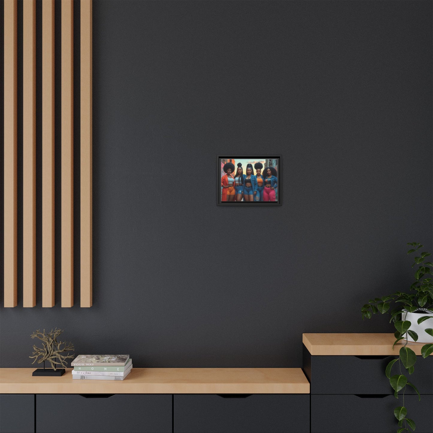 Matte Canvas, Framed (Multi-color)