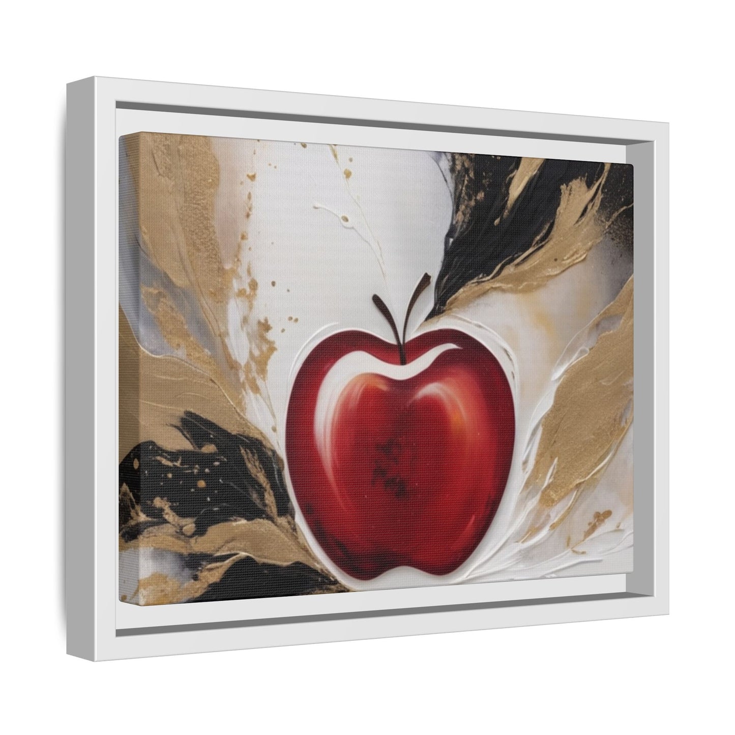 Elegant Apple Canvas Art Print - Framed Wall Decor