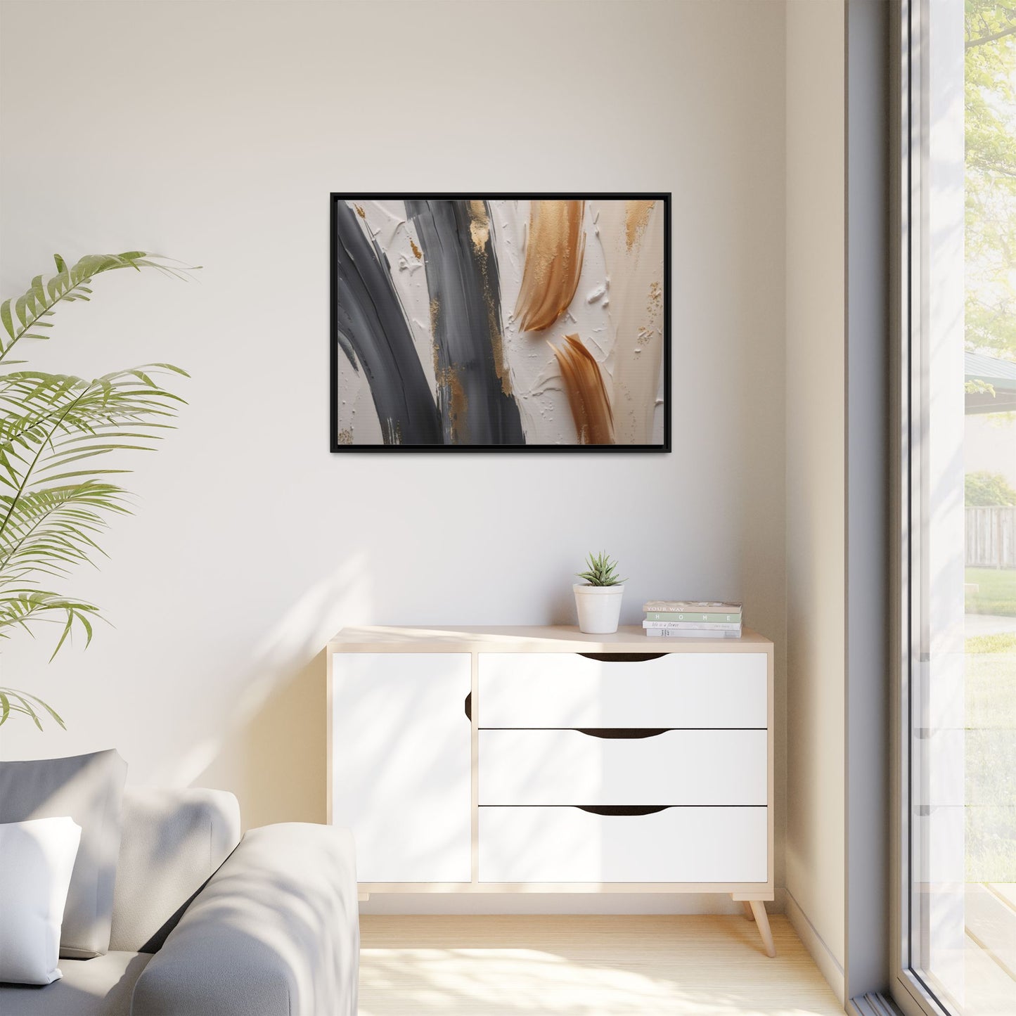 Matte Canvas, Framed (Multi-color)