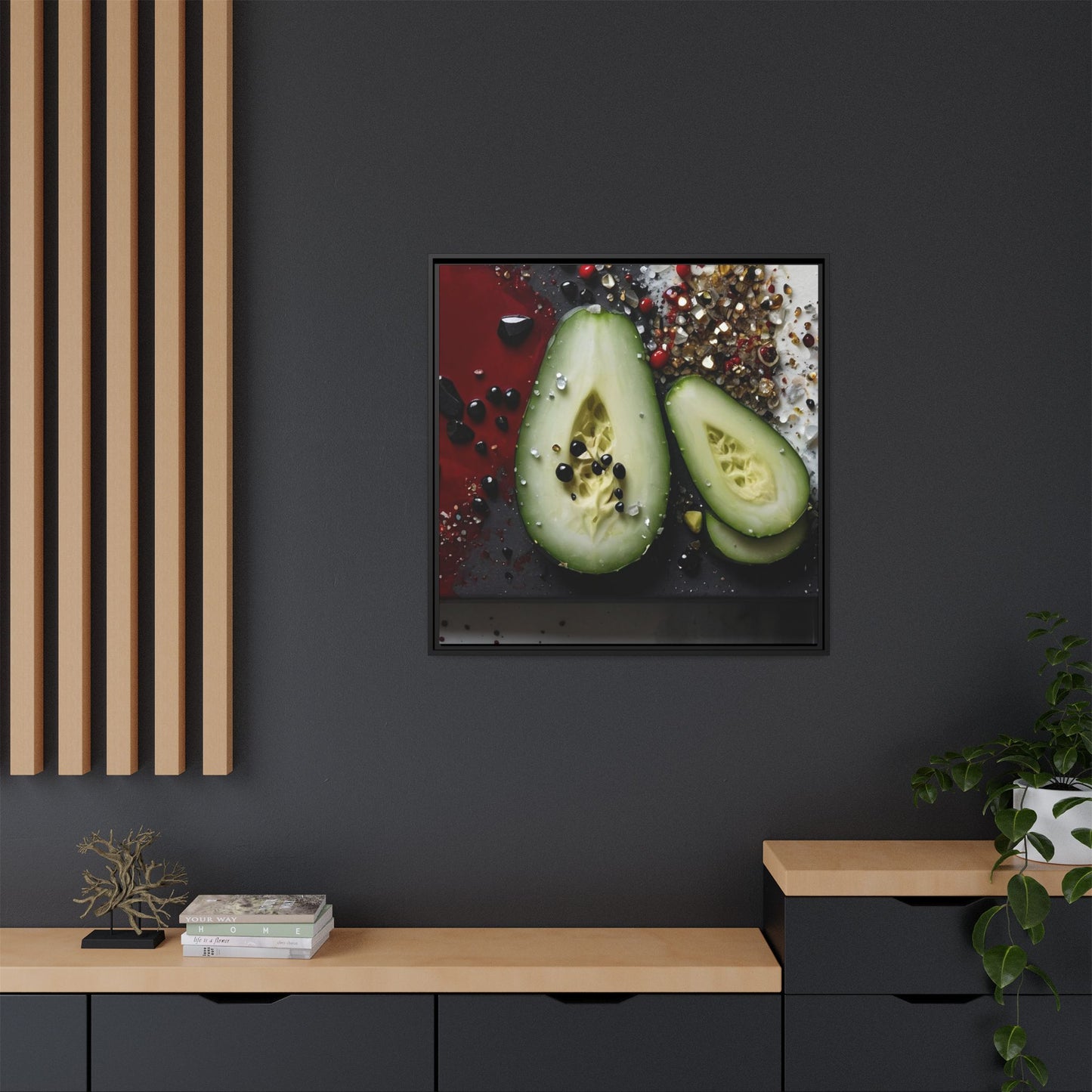 Matte Canvas, Framed (Multi-color)