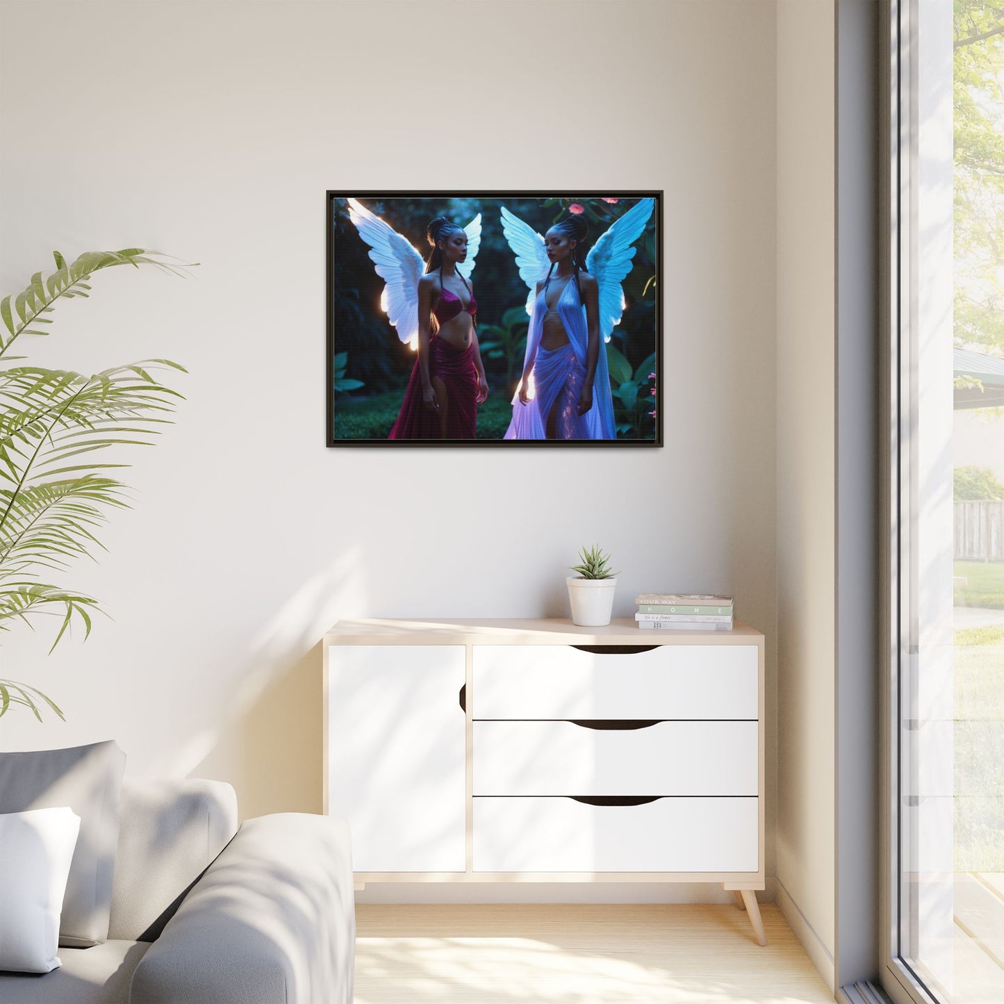 Matte Canvas, Framed (Multi-color)