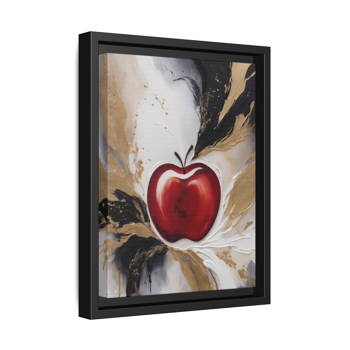 Elegant Apple Canvas Art Print - Framed Wall Decor