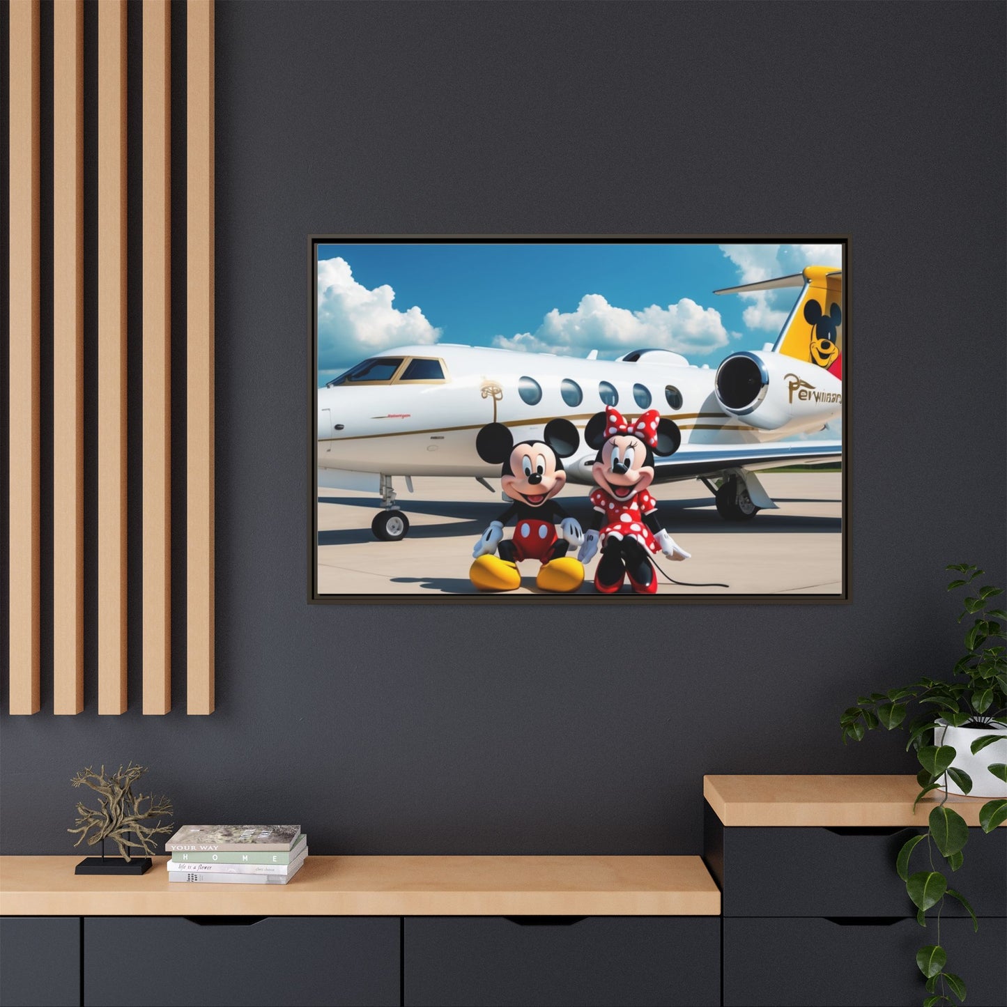 Mickey & Minnie Jetsetter Canvas Art