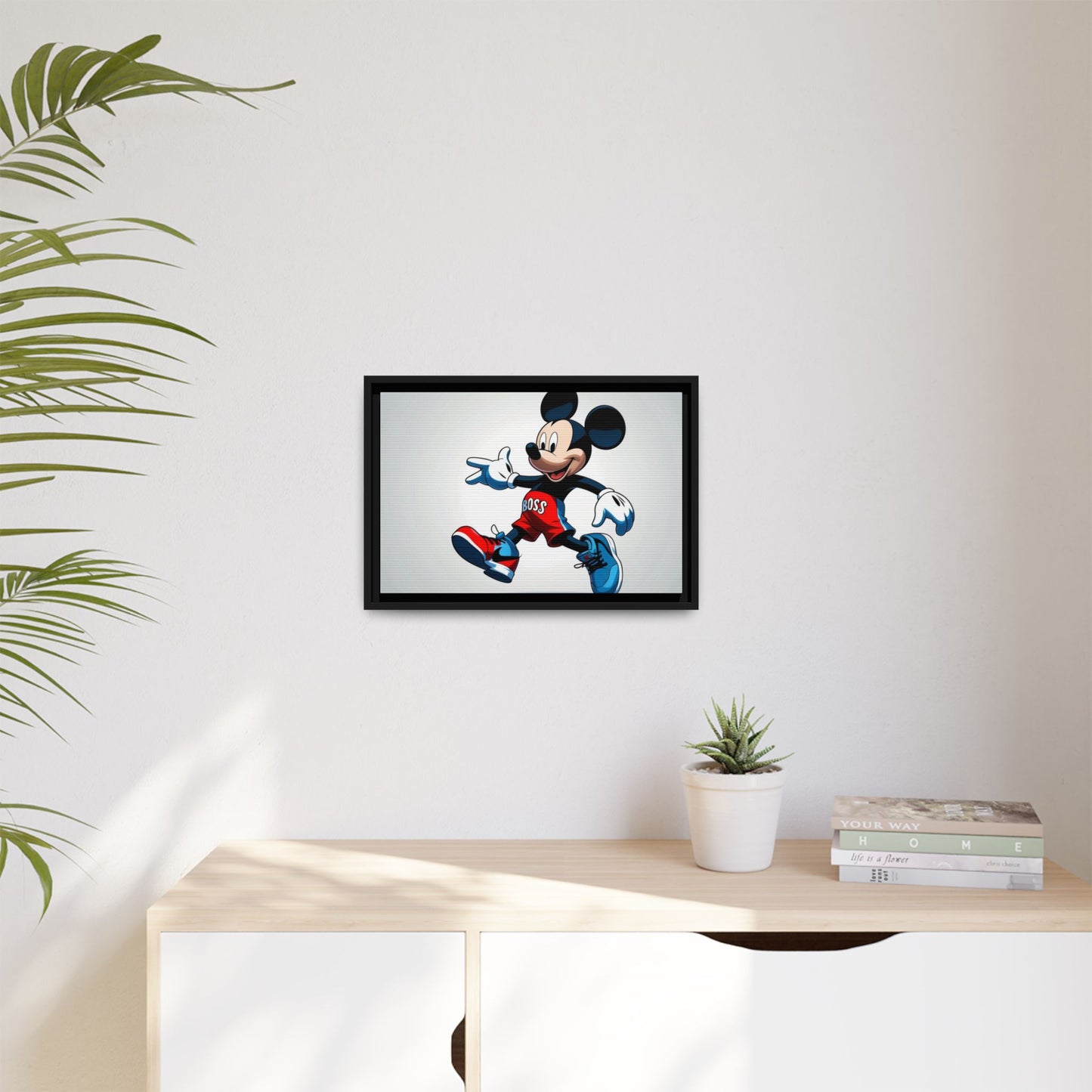 Mickey Mouse Boss Framed Canvas Art