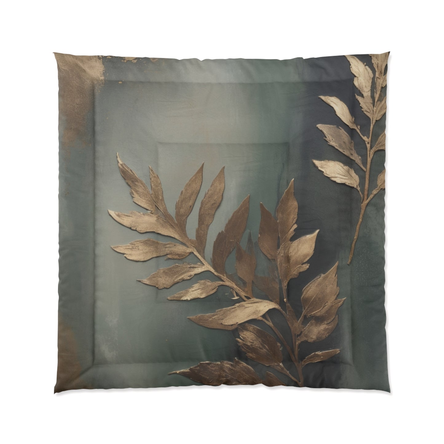 Elegant Leaf Design Comforter – Boho Bedroom Decor for Cozy Living