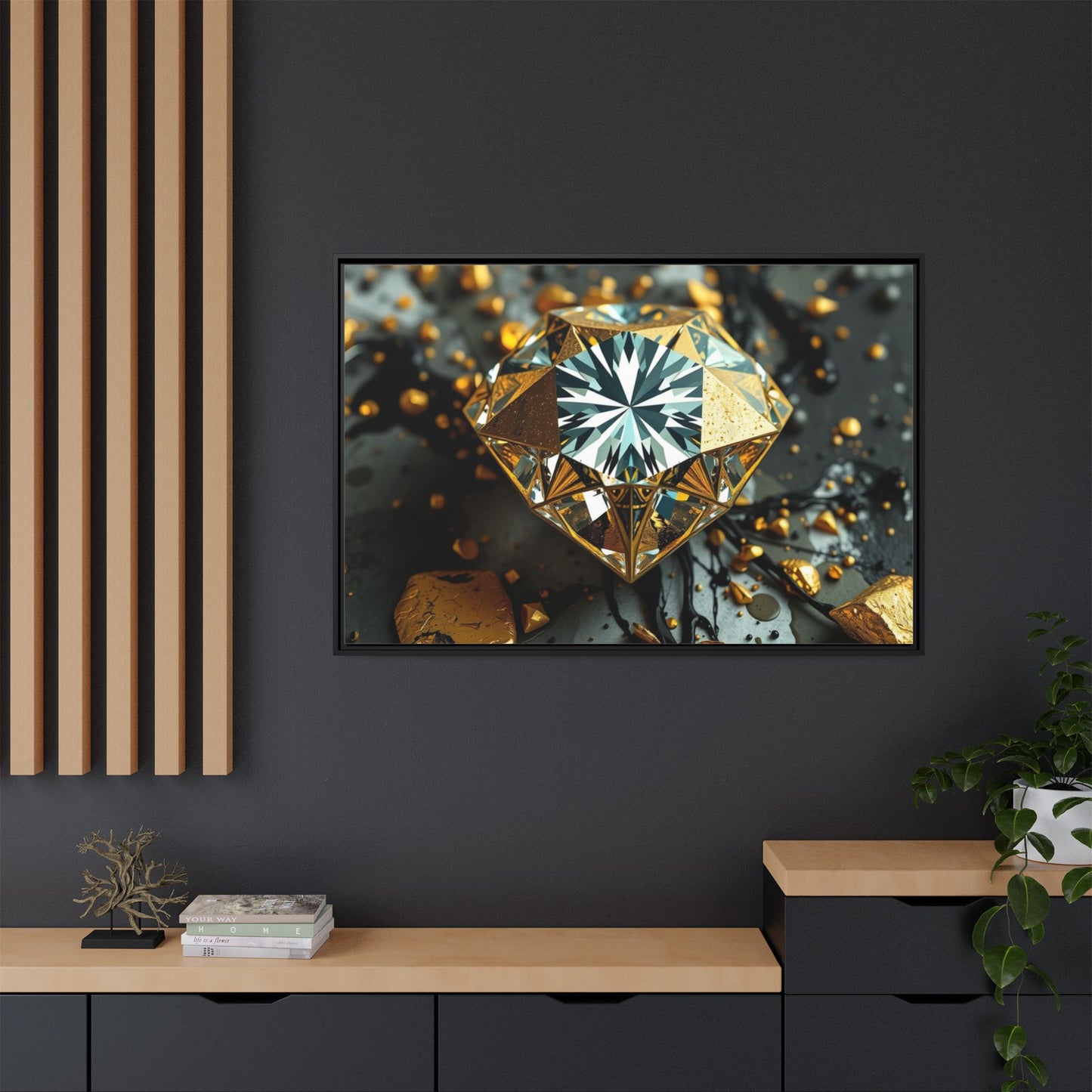 Matte Canvas, Framed (Multi-color)