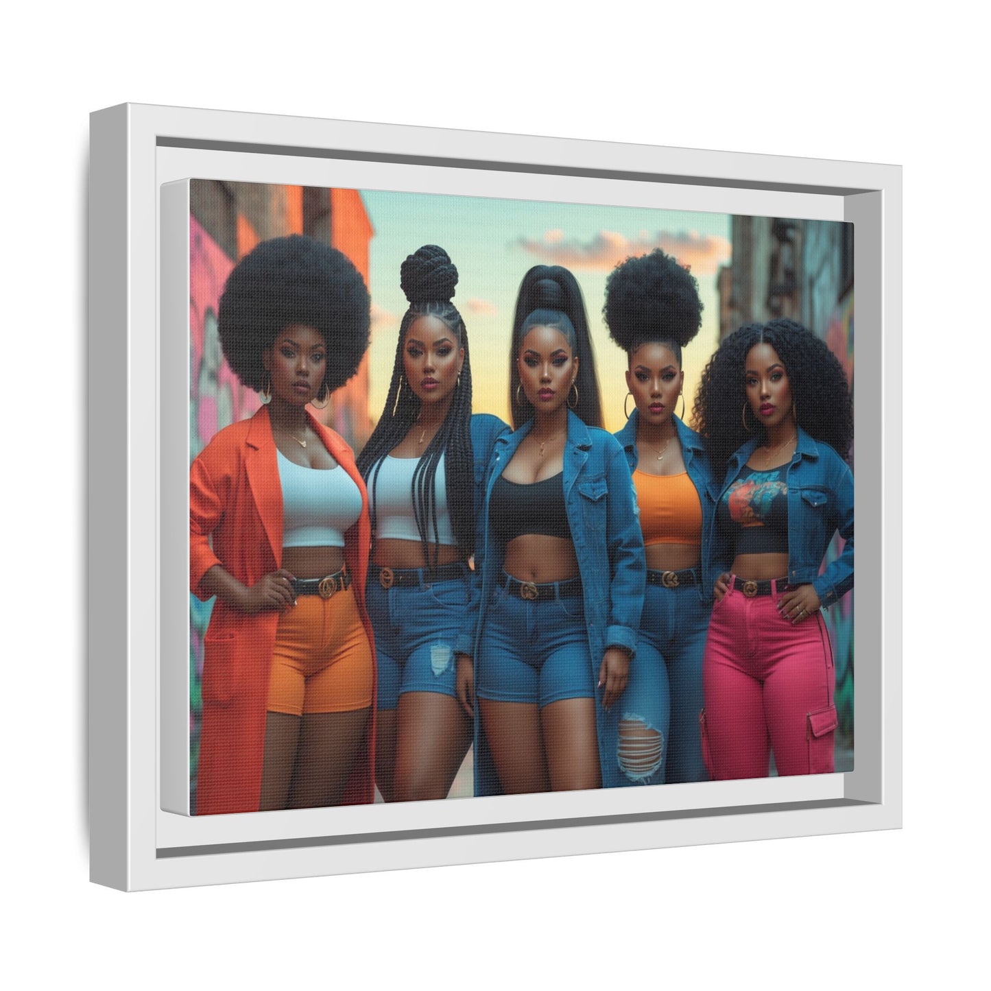Matte Canvas, Framed (Multi-color)