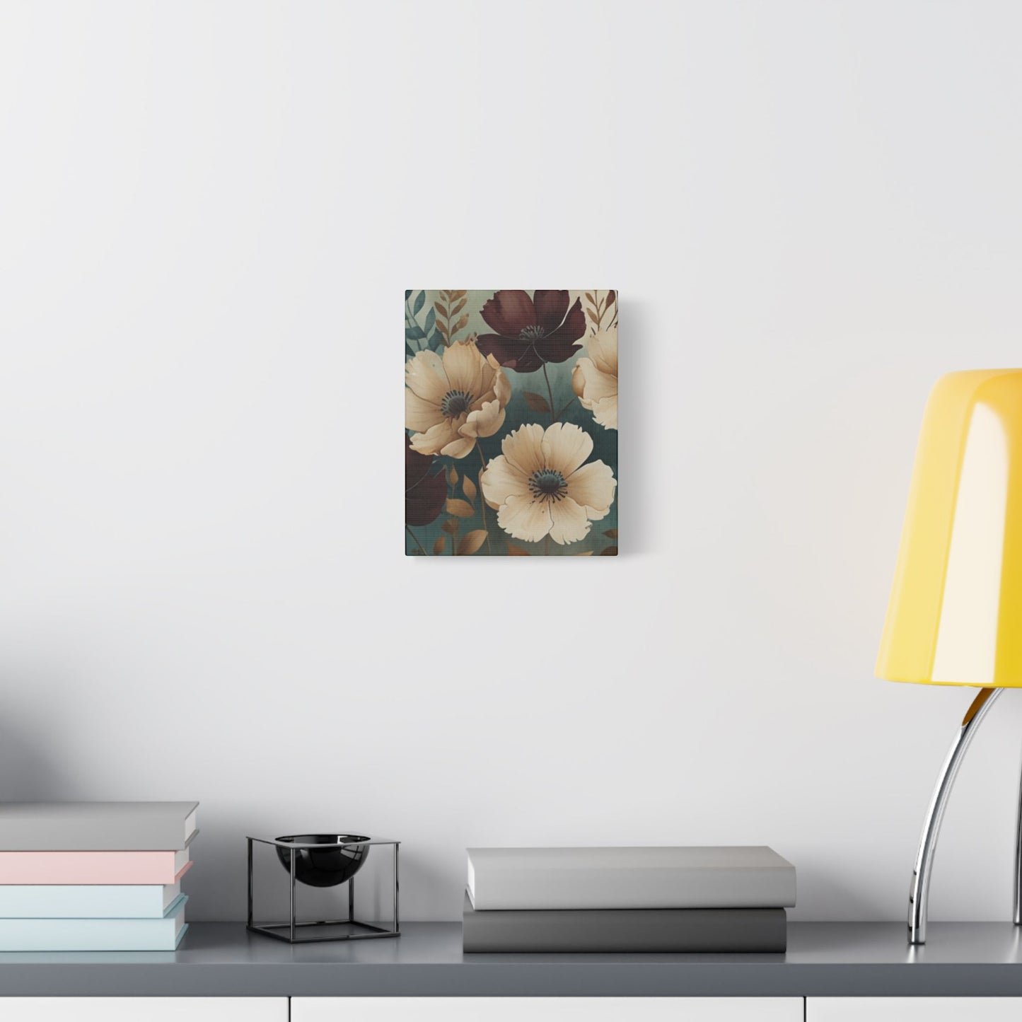 Floral Satin Canvas Art | Nature-Inspired Wall Décor