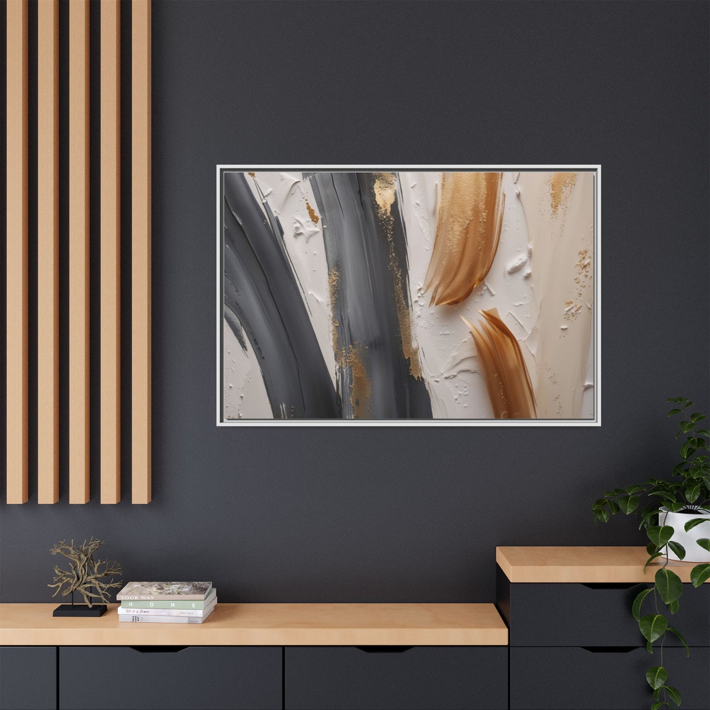 Matte Canvas, Framed (Multi-color)