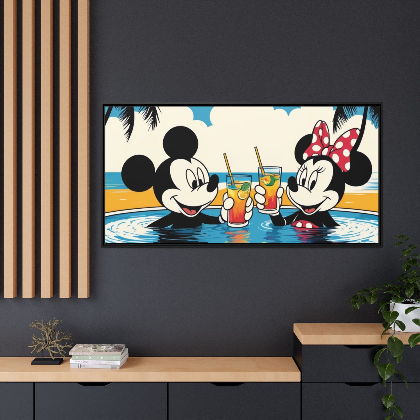 Matte Canvas, Framed (Multi-color)