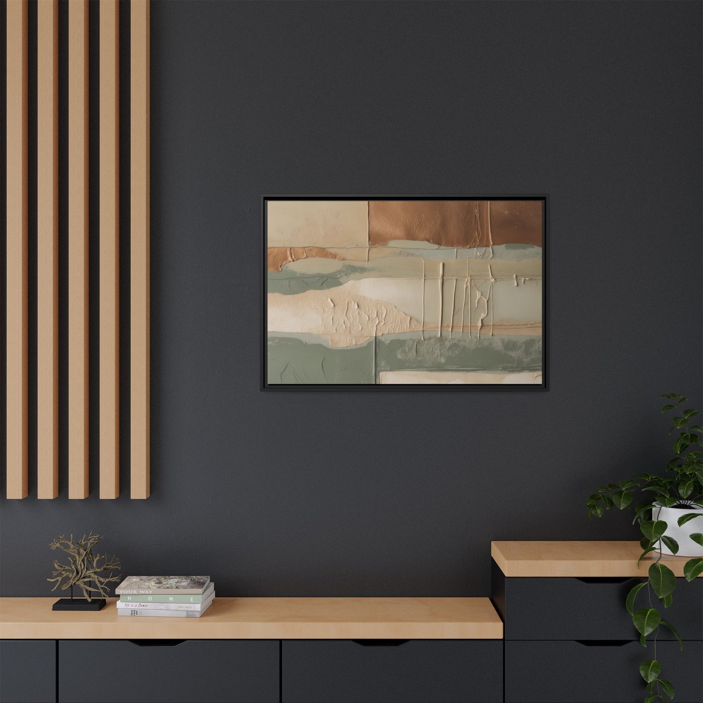 Matte Canvas, Framed (Multi-color)