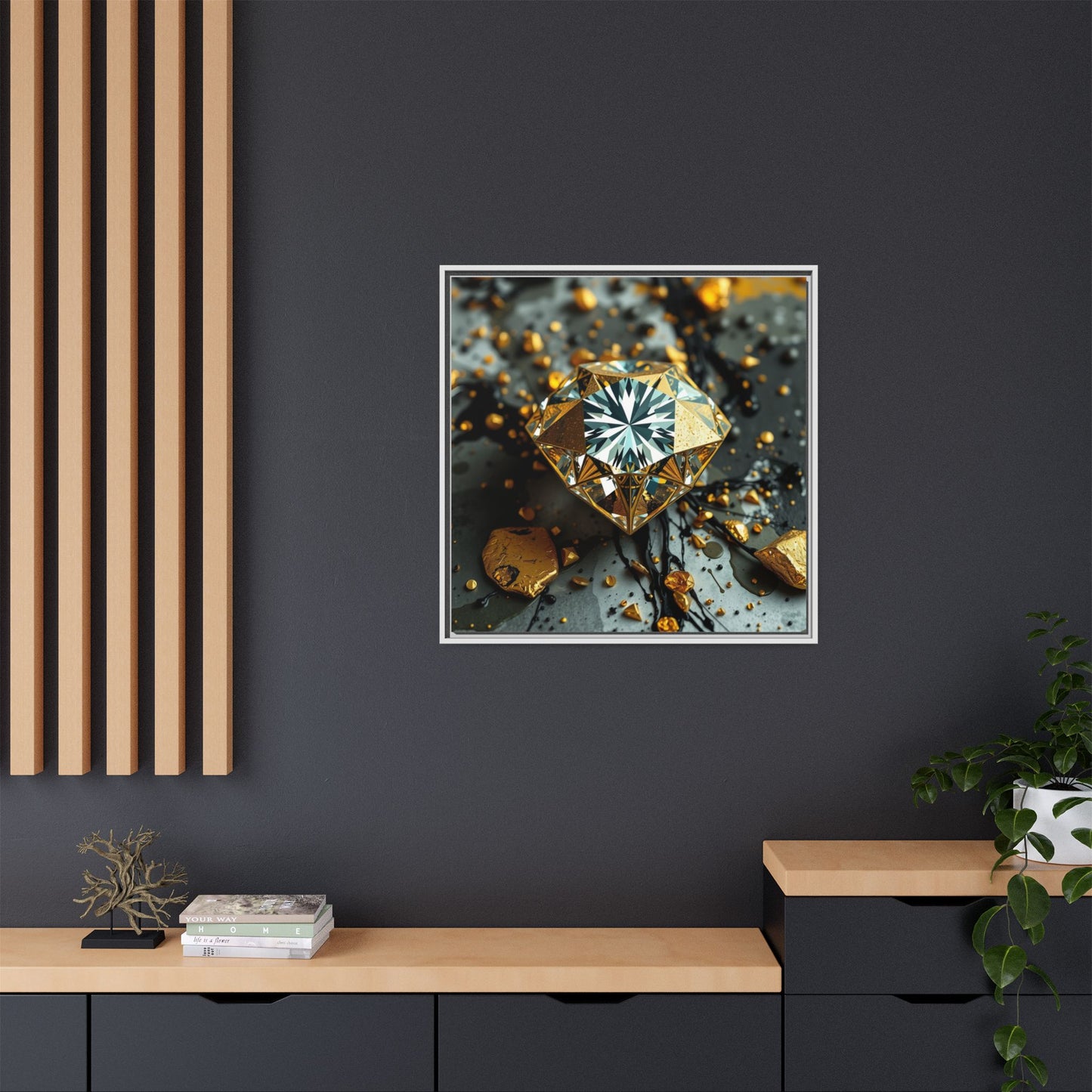 Matte Canvas, Framed (Multi-color)