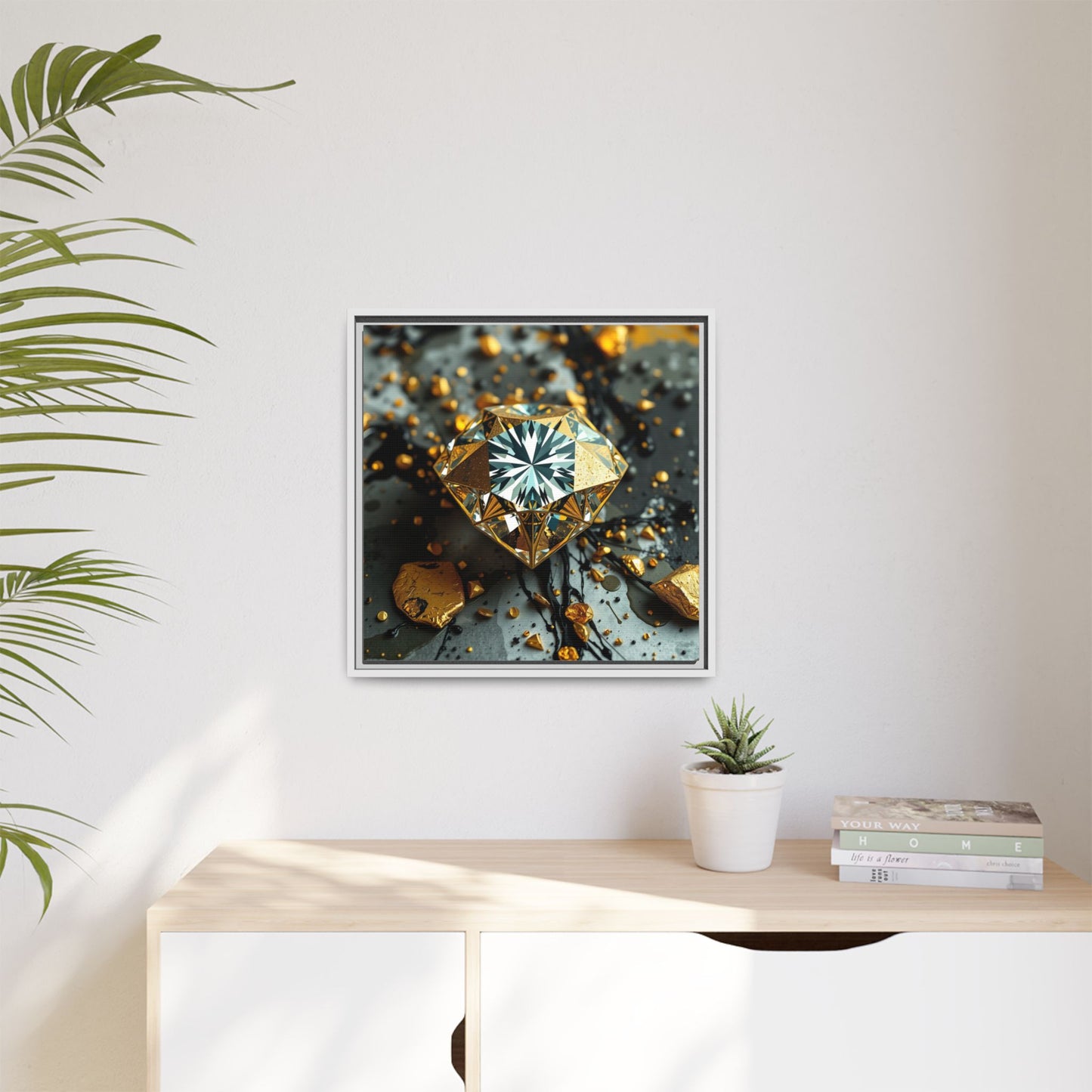 Matte Canvas, Framed (Multi-color)
