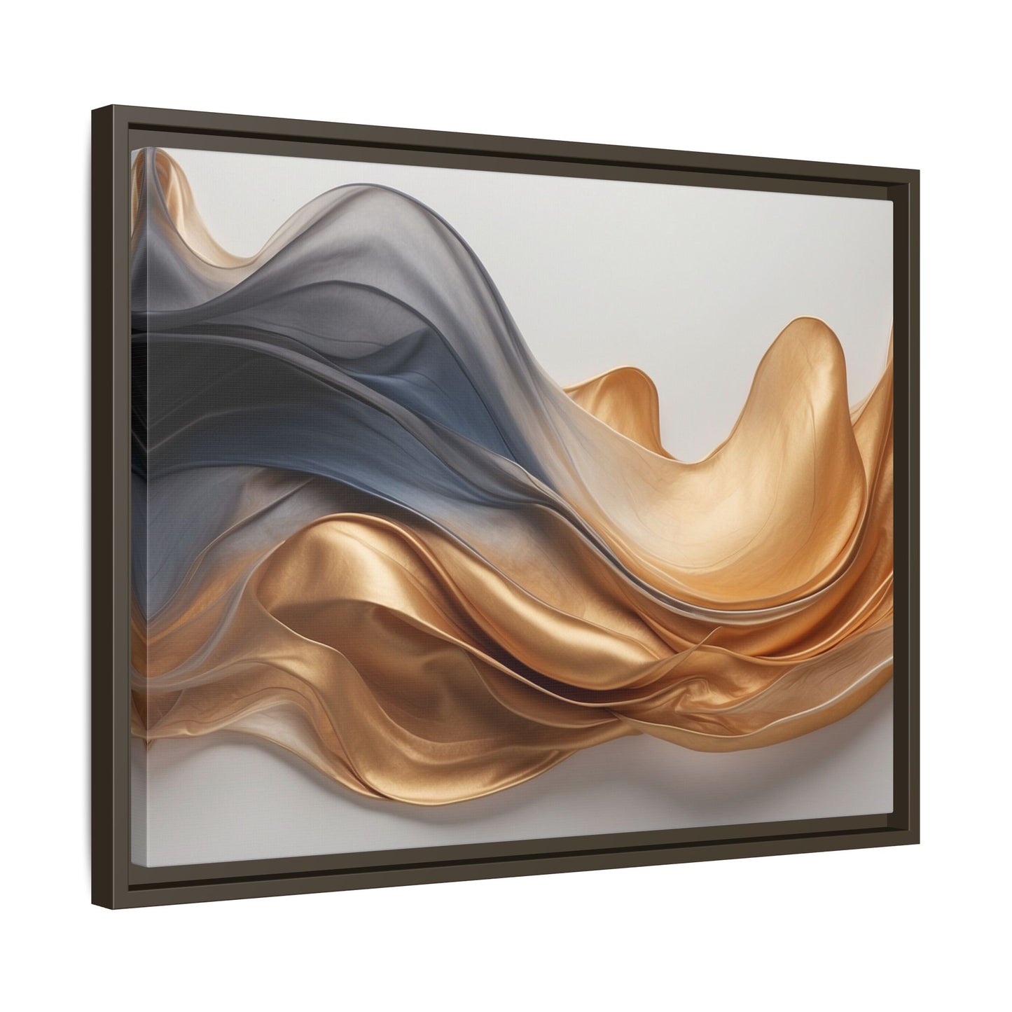 Abstract Matte Canvas Art Print - Framed Multi-color Wall Decor