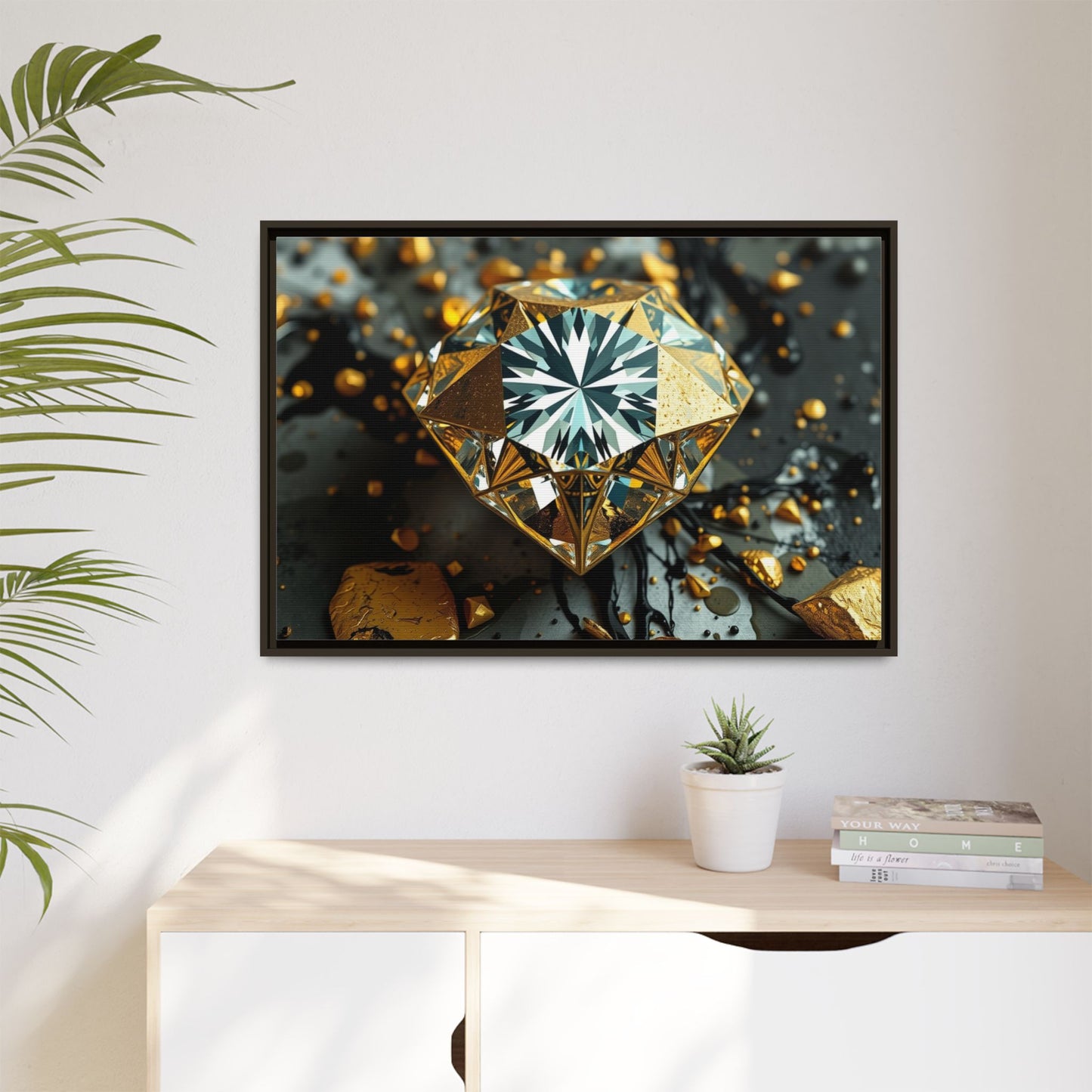 Matte Canvas, Framed (Multi-color)