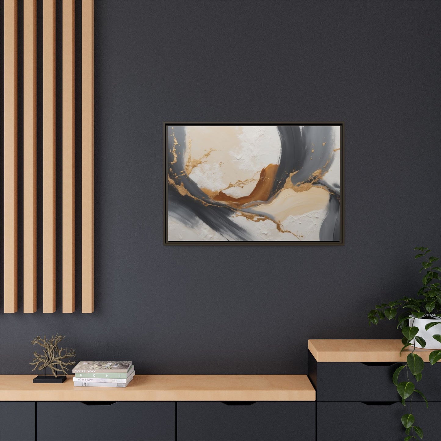 Matte Canvas, Framed (Multi-color)