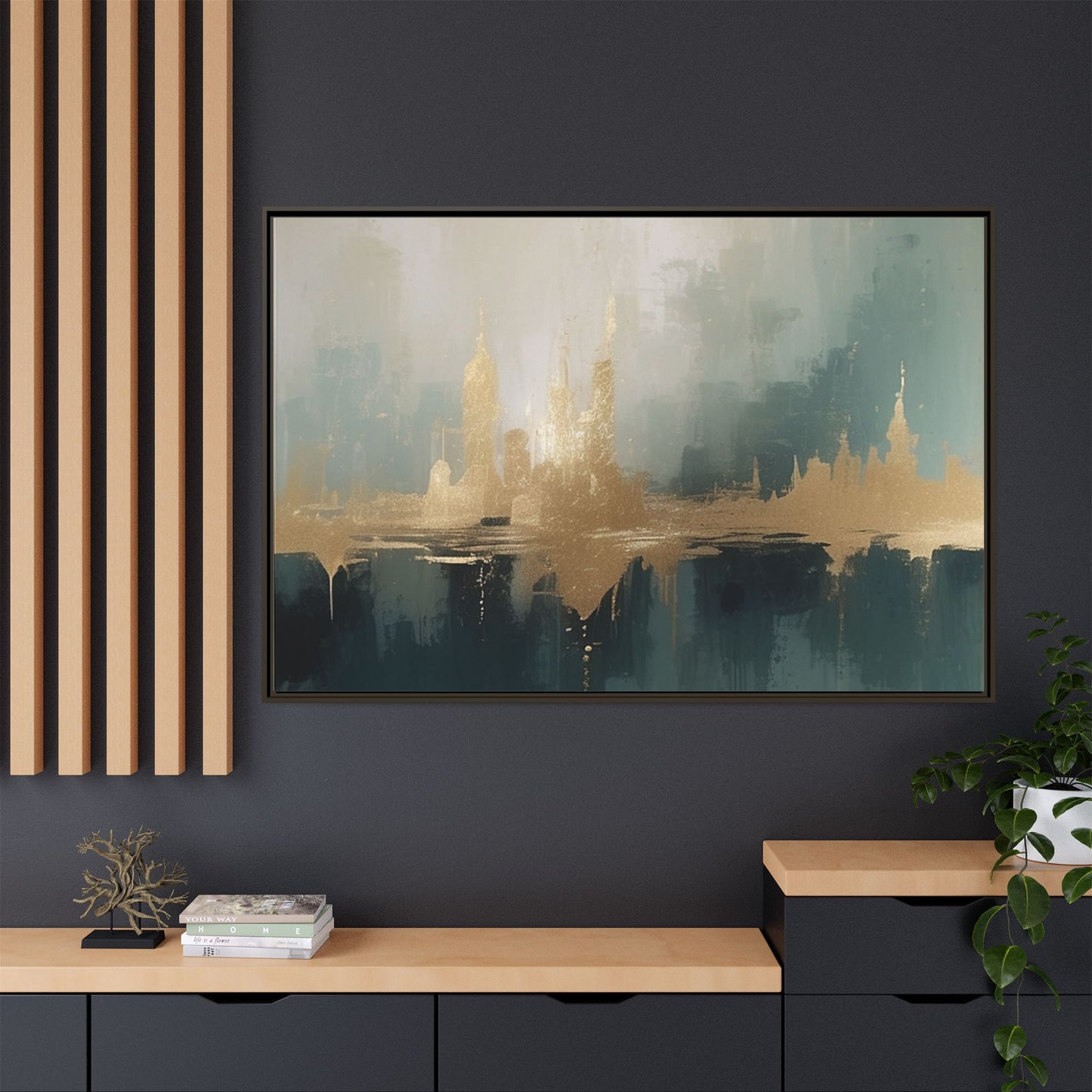Matte Canvas, Framed (Multi-color)