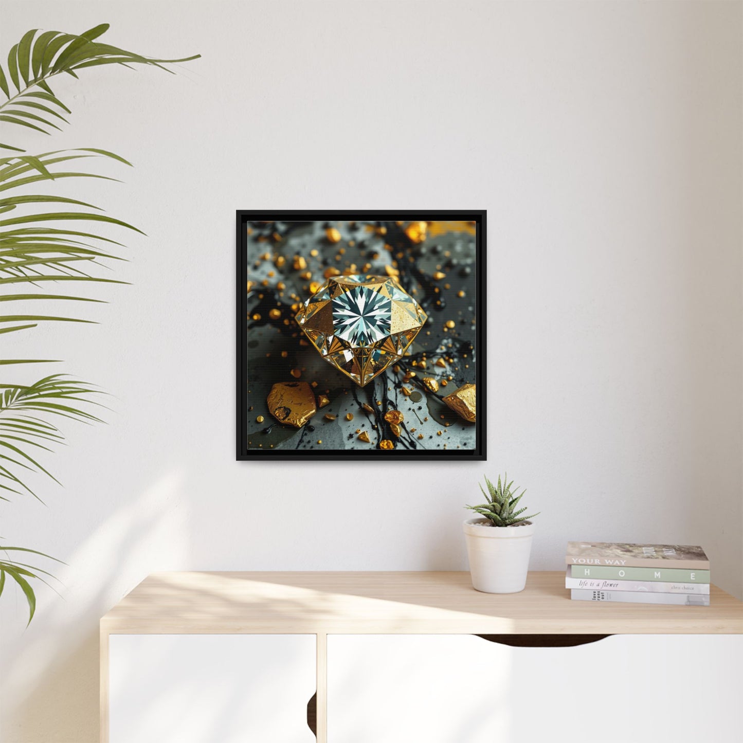 Matte Canvas, Framed (Multi-color)