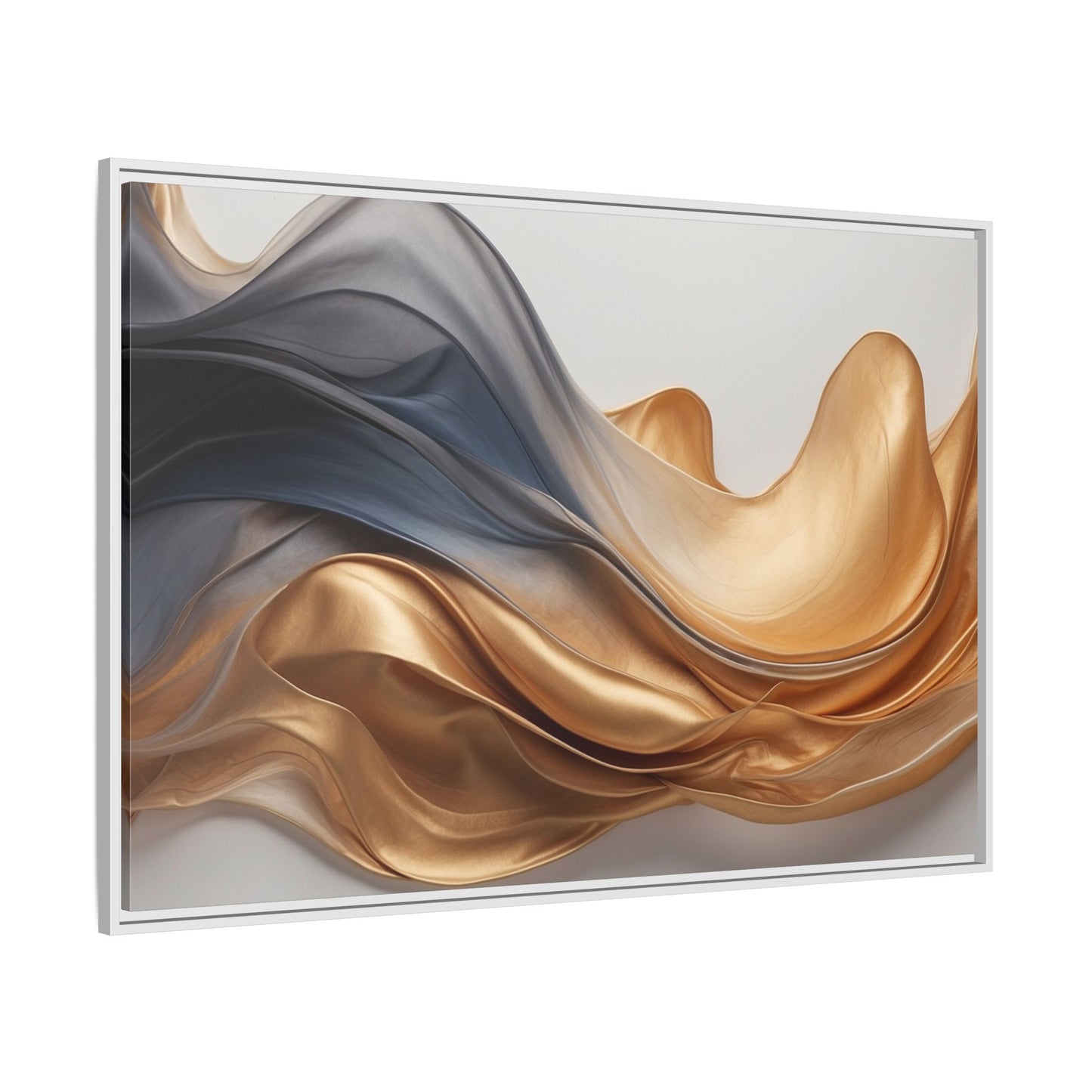Abstract Matte Canvas Art Print - Framed Multi-color Wall Decor