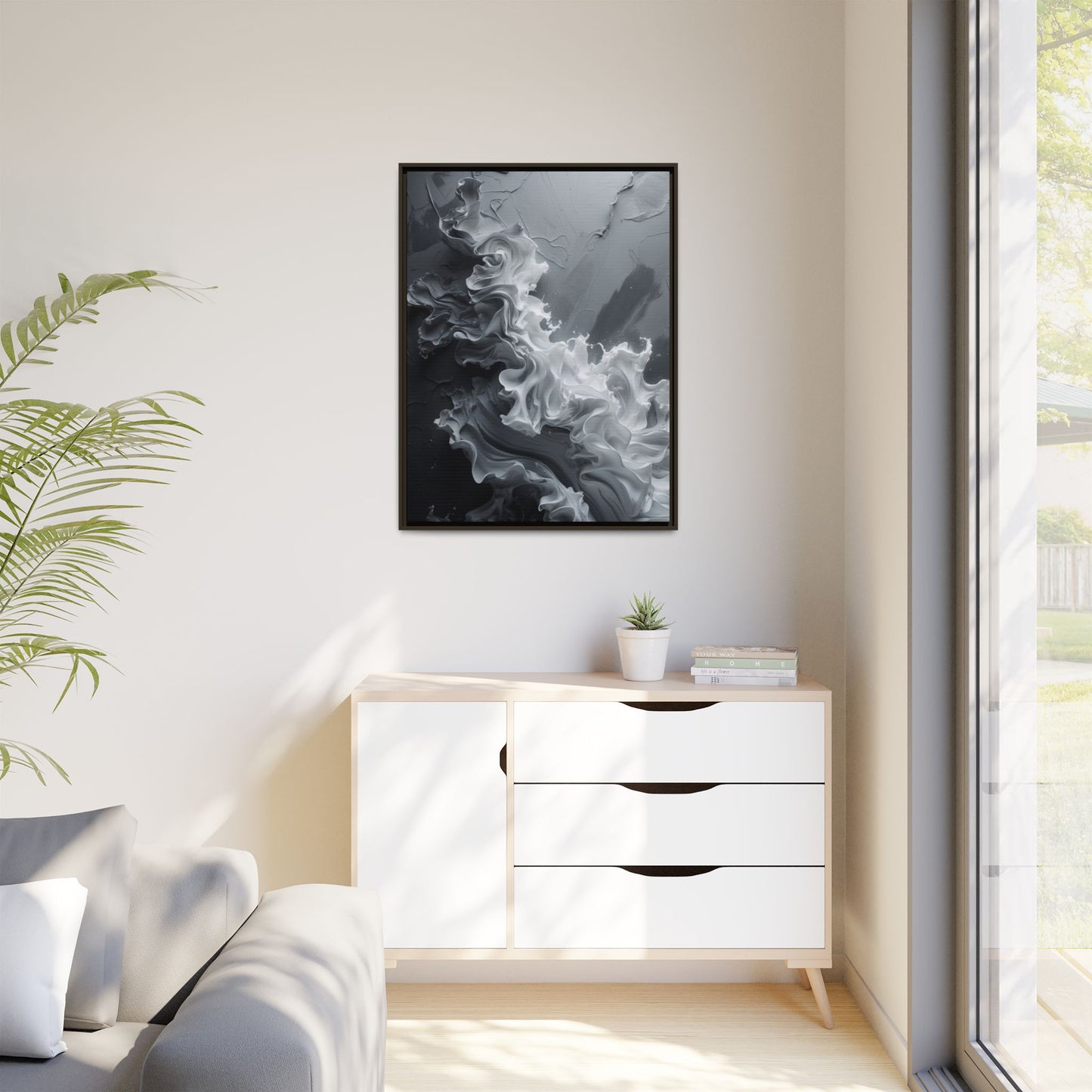 Matte Canvas, Framed (Multi-color)