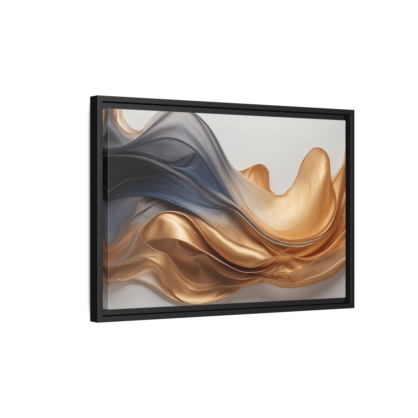 Abstract Matte Canvas Art Print - Framed Multi-color Wall Decor