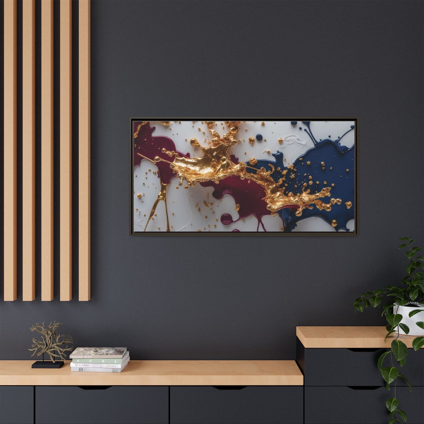 Matte Canvas, Framed (Multi-color)