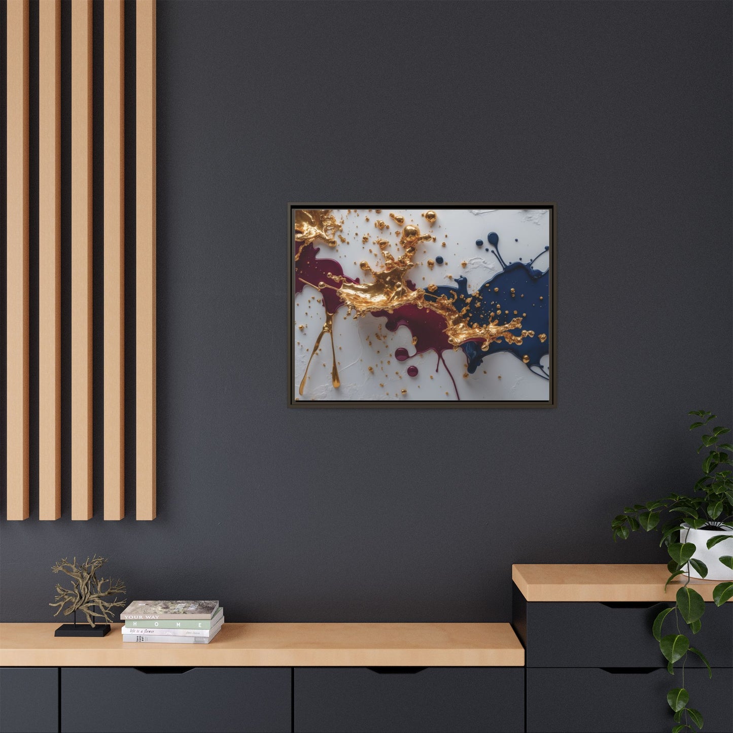 Matte Canvas, Framed (Multi-color)
