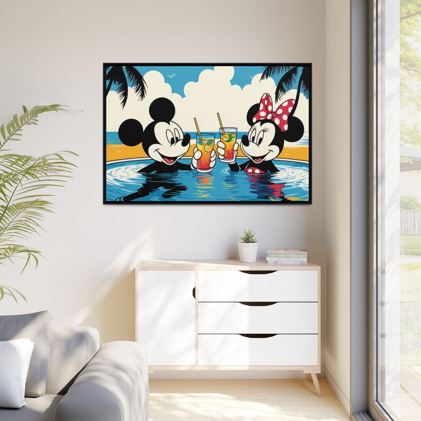Matte Canvas, Framed (Multi-color)