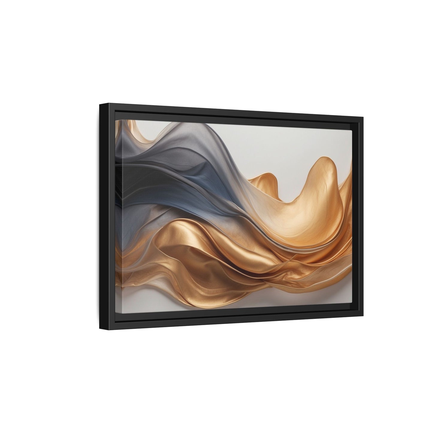 Abstract Matte Canvas Art Print - Framed Multi-color Wall Decor