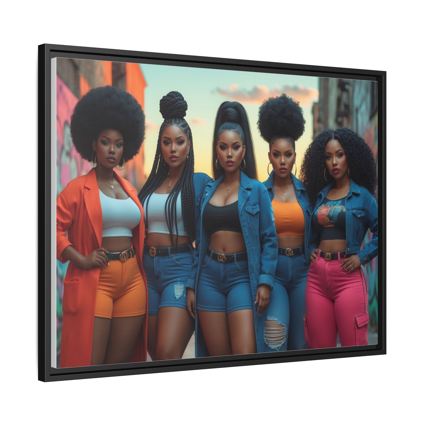 Matte Canvas, Framed (Multi-color)
