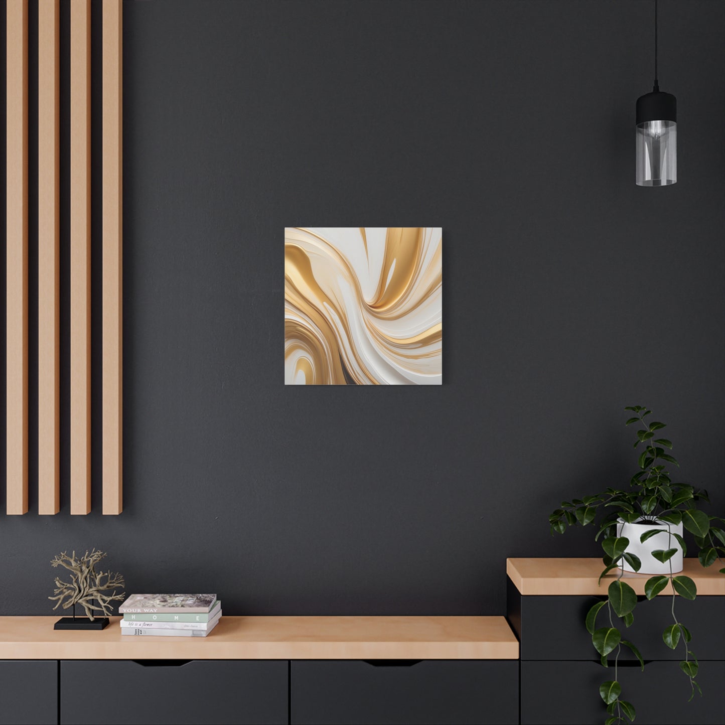 Gilded Currents – Luxe Abstract Fluid Canvas