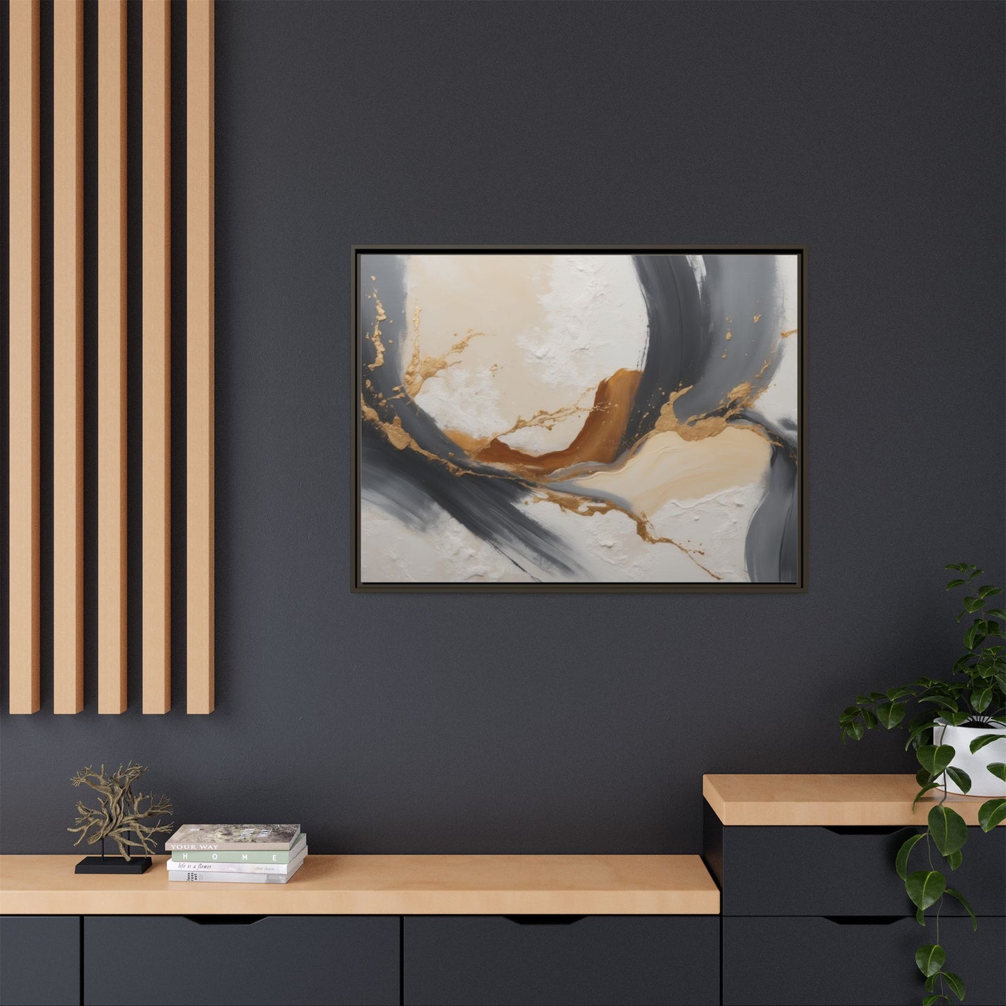 Matte Canvas, Framed (Multi-color)