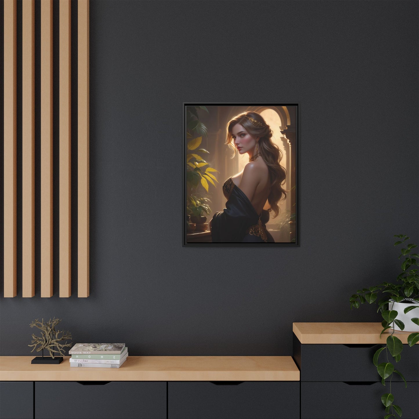 Matte Canvas, Framed (Multi-color)