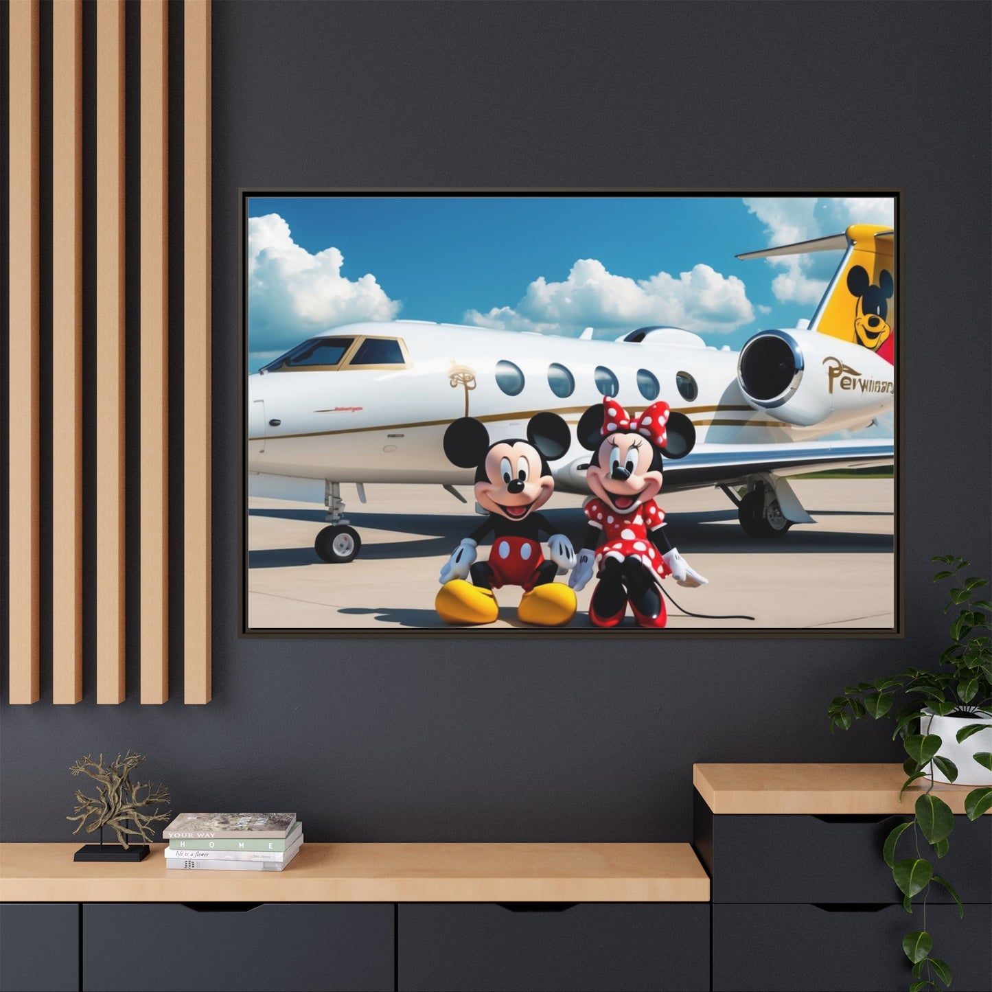 Mickey & Minnie Jetsetter Canvas Art