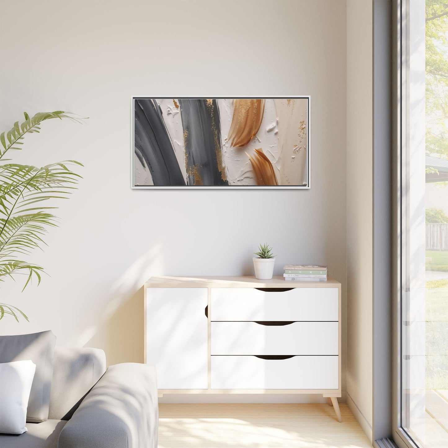 Matte Canvas, Framed (Multi-color)
