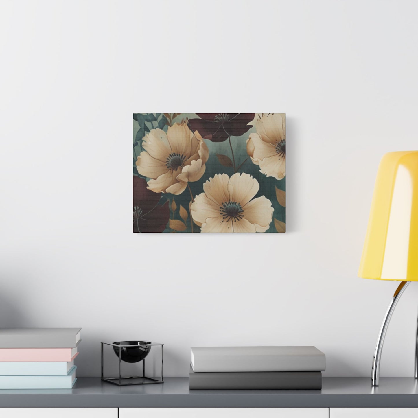 Floral Satin Canvas Art | Nature-Inspired Wall Décor