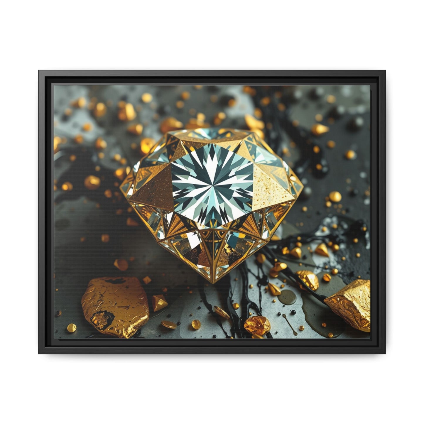 Matte Canvas, Framed (Multi-color)