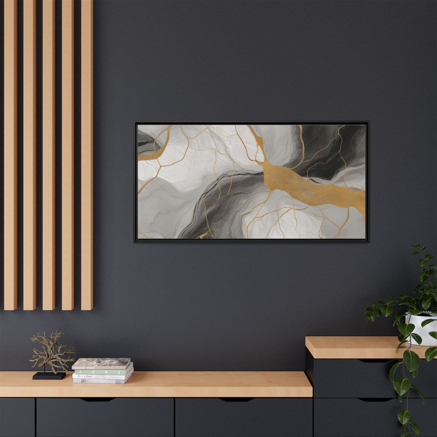 Matte Canvas, Framed (Multi-color)