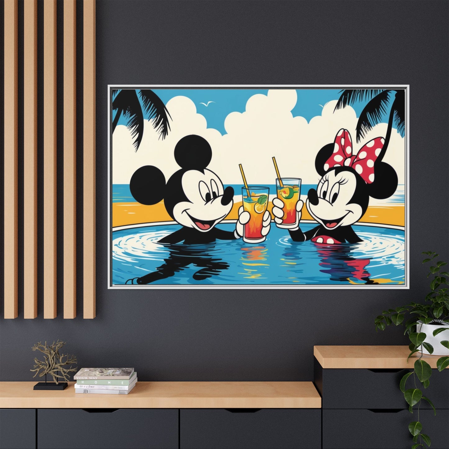 Matte Canvas, Framed (Multi-color)