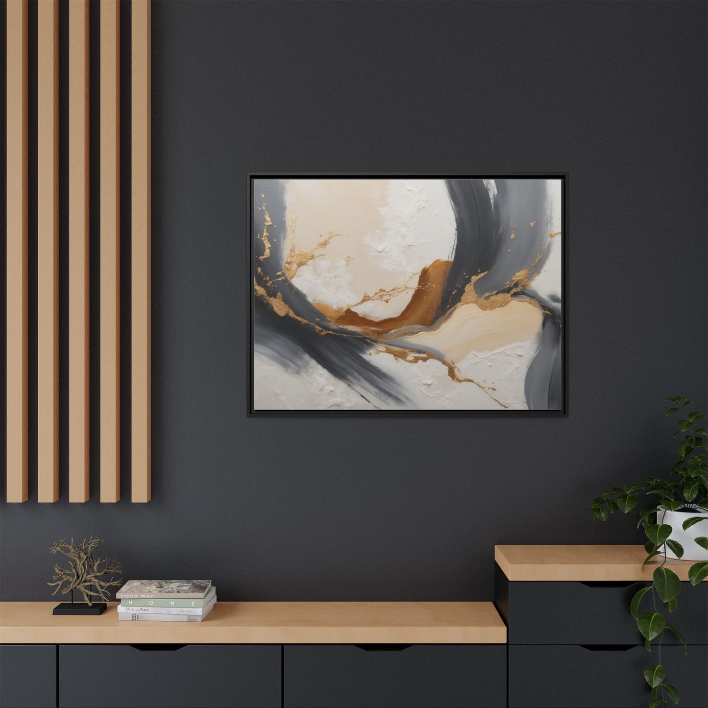 Matte Canvas, Framed (Multi-color)