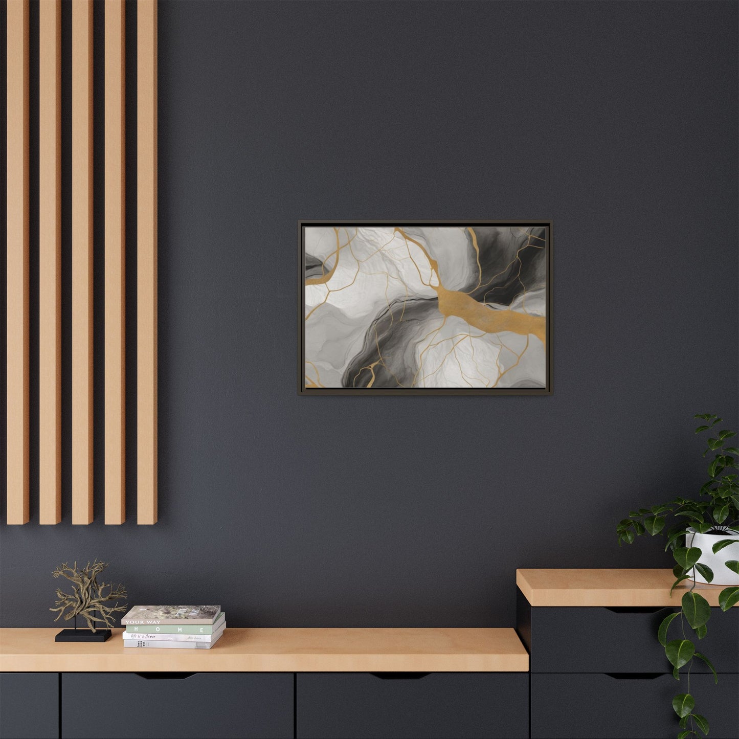 Matte Canvas, Framed (Multi-color)